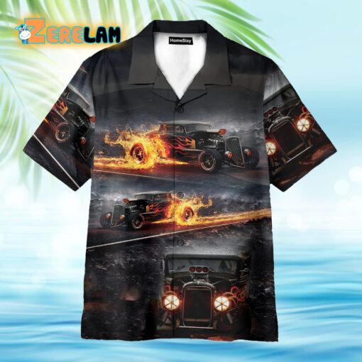 Hot Rod Car What A Ride Hawaiian Shirt