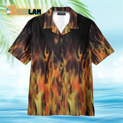 Hot Rod Flame Bowling Hawaiian Shirt