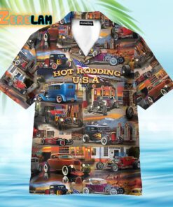 Hot Rodding USA Car Hawaiian Shirt