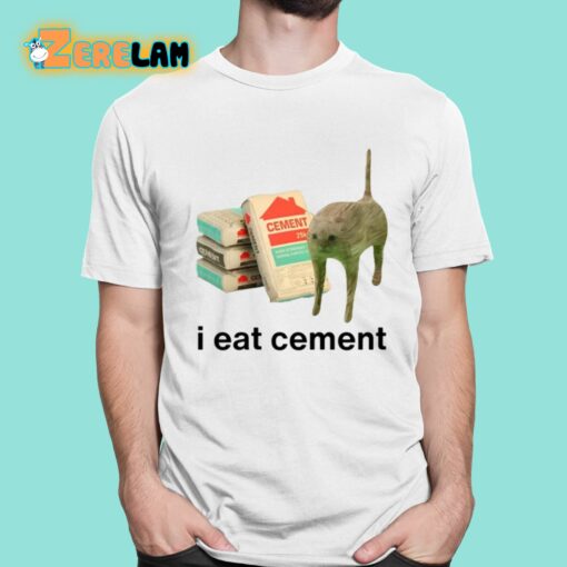 I Eat Cement Cursed Cat Shirt