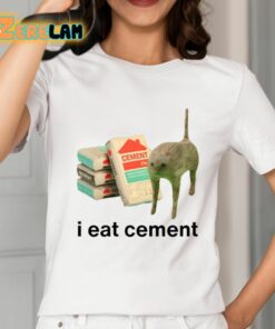 I Eat Cement Cursed Cat Shirt 2 1