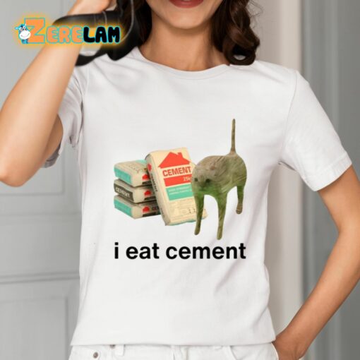 I Eat Cement Cursed Cat Shirt