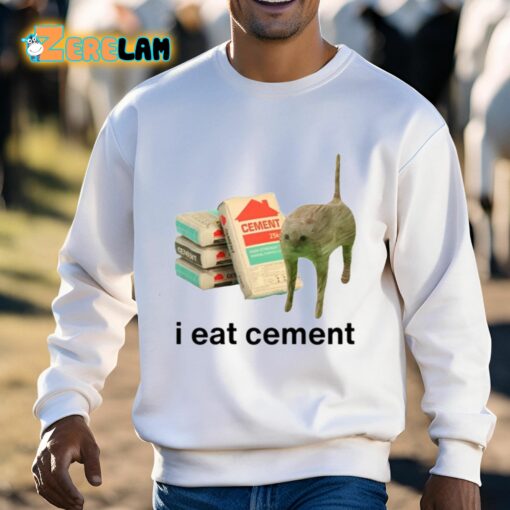 I Eat Cement Cursed Cat Shirt