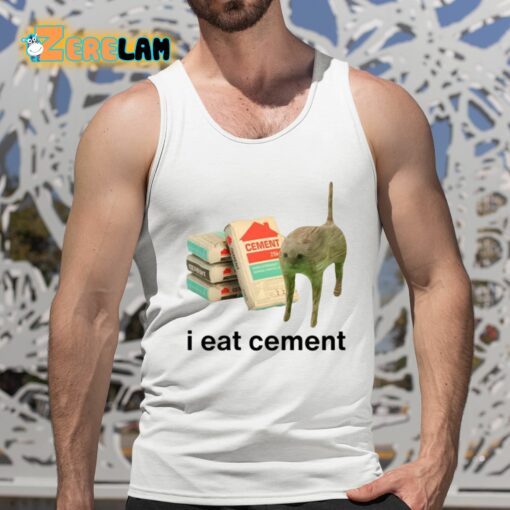 I Eat Cement Cursed Cat Shirt