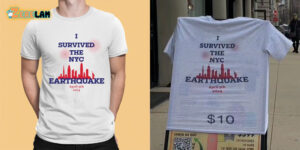 I Survived The NYC Earthquake April 5th 2024 Shirt Upper West Side shop cashes in on viral earthquake t shirt