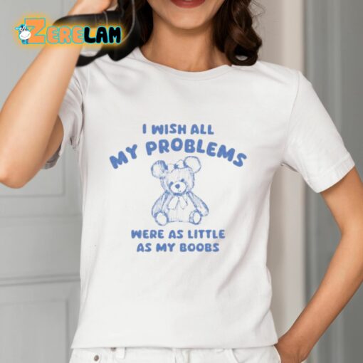 I Wish All My Problems Were As Little As My Boobs Shirt