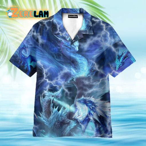 Ice Dragon Art Hawaiian Shirt