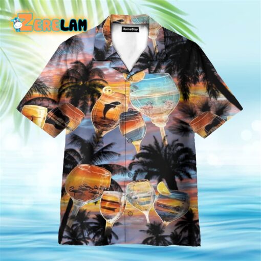 It’s Time For Wine Funny Hawaiian Shirt