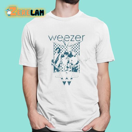 Jane Weezer Blue Checkered Ivory Shirt