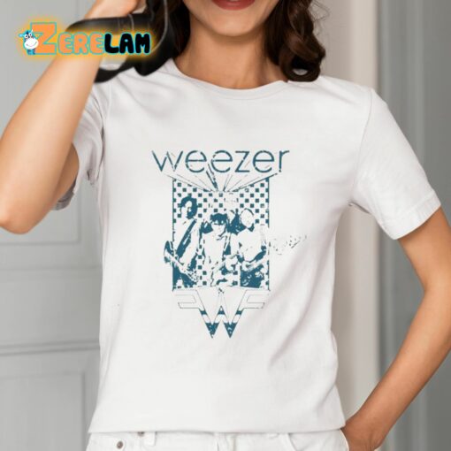 Jane Weezer Blue Checkered Ivory Shirt