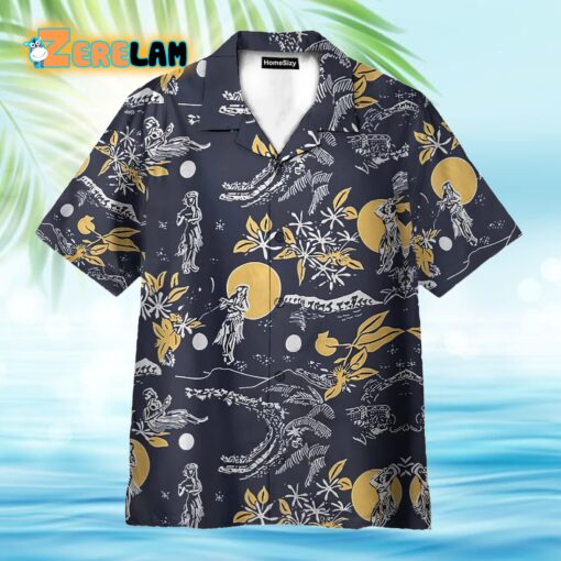 Jay Hernandez Hula Moon Retro From The Magnum PI Reboot Cosplay Hawaiian Shirt