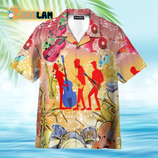 Jazz Music Funny Hawaiian Shirt