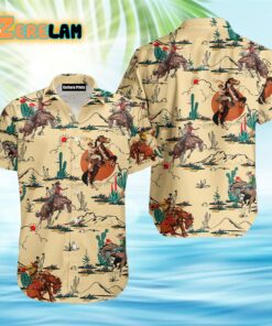 Kentucky Derby Horse Cowboy Hawaiian Shirt