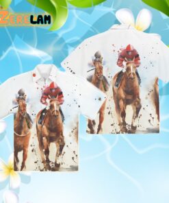 Vibrant Kentucky Horse Racing Hawaiian Shirt