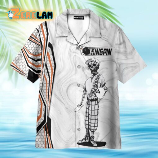 Kingpin Bowling Skull Hawaiian Shirt