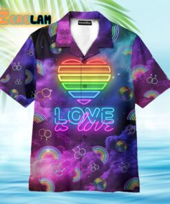 LGBT Galaxy Love Is Love Hawaiian Shirt