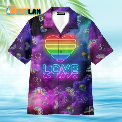 LGBT Galaxy Love Is Love Hawaiian Shirt