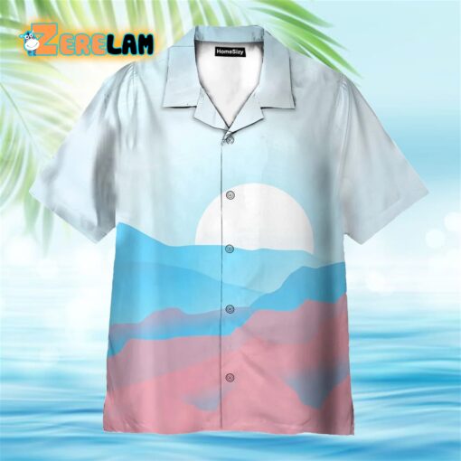 LGBT Trans Pride Sunrise Hawaiian Shirt