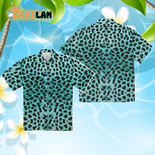 Leopard Print Mens Hawaiian Shirt