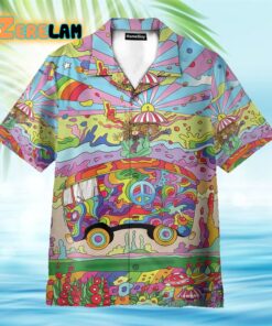 Lets Riding On Magic Hippie Bus Hawaiian Shirt