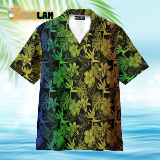 Light Colorful Tropical Hawaiian Shirt