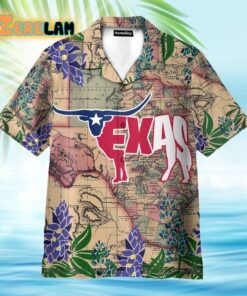 Longhorn Flag Texas Hawaiian Shirt