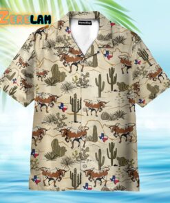 Longhorn Texas Hawaiian Shirt