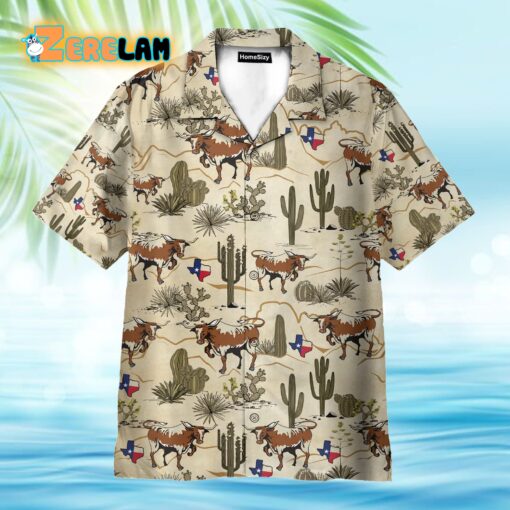 Longhorn Texas Hawaiian Shirt