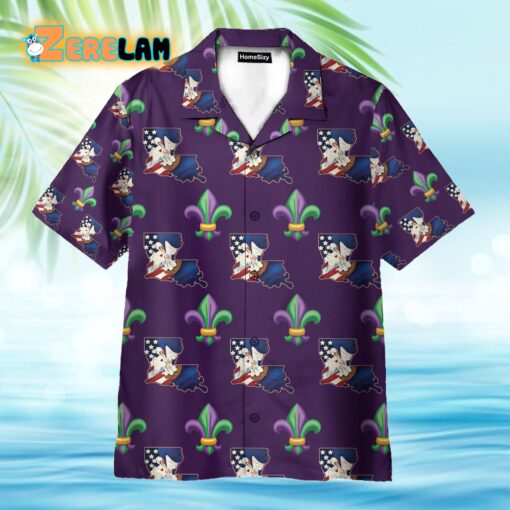 Louisiana Fleur De Lis Hawaiian Shirt