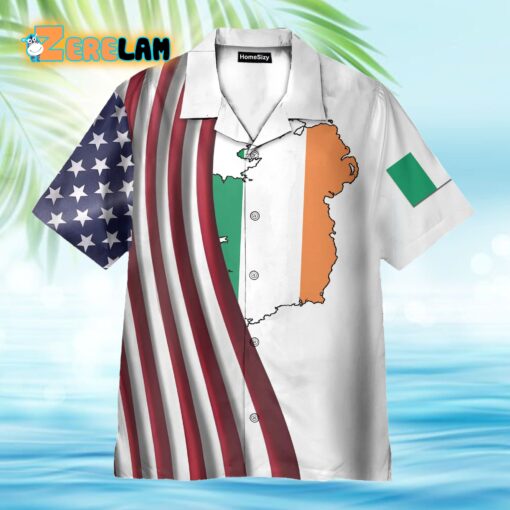 Made In America With Irish Parts Hawaiian Shirt