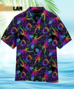 Mandalas Gecko Lizards With Boho Suns Tropical Hawaiian Shirt