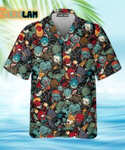 Marvelous Chibi Characters Pattern Hawaiian Shirt