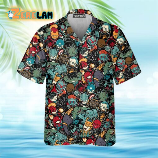 Marvelous Chibi Characters Pattern Hawaiian Shirt