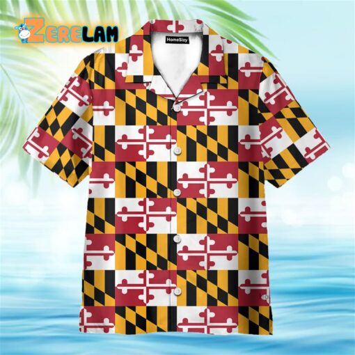 Maryland Flag Hawaiian Shirt