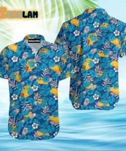 Mexican Taco Tropical Blue Hawaiian Shirt