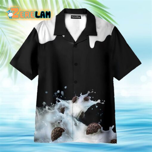 Milk Oreo Cookies Cosplay Costume Hawaiian Shirt