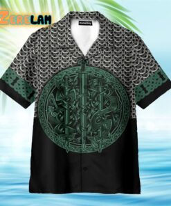 Mix Celtic Patterns Green Hawaiian Shirt