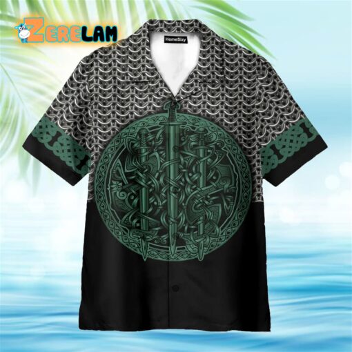 Mix Celtic Patterns Green Hawaiian Shirt