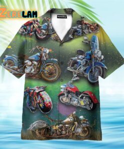 Motorcycle Vintage Hawaiian Shirt