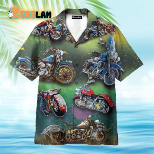 Motorcycle Vintage Hawaiian Shirt