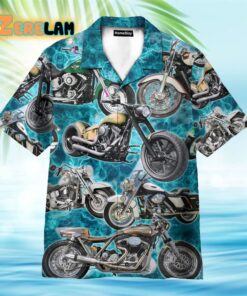 Motorcycles Once A Biker Hawaiian Shirt