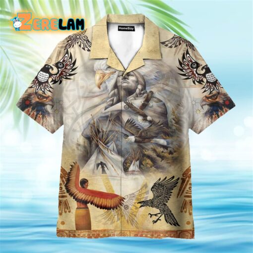 Native American Eagle Hawaiian Shirt