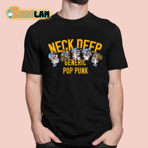 Neck Deep Generic Pop Punk Cartoon Faces Us Shirt