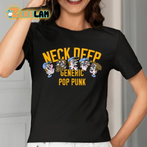 Neck Deep Generic Pop Punk Cartoon Faces Us Shirt