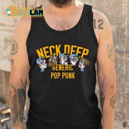 Neck Deep Generic Pop Punk Cartoon Faces Us Shirt