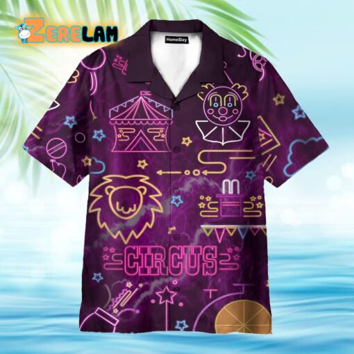 Neon Circus Funny Hawaiian Shirt