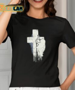 Nessa Barrett Who Is She Crucifix Distressed Shirt 2 1