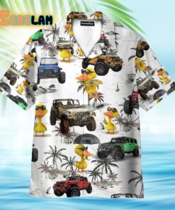 Ocean Jeep Car And Duck Hawaiian Shirt