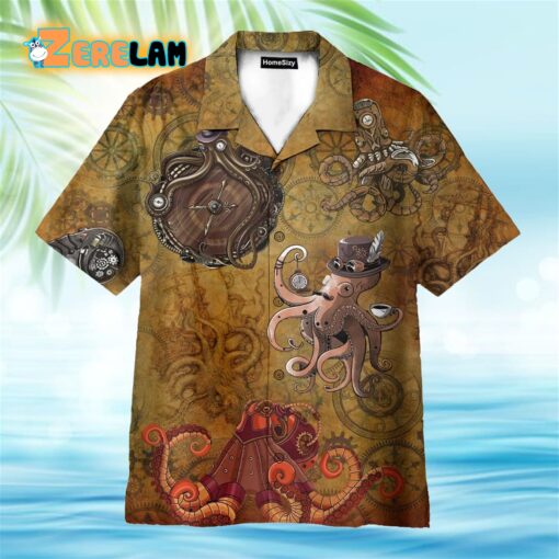 Octopus Steampunk Hawaiian Shirt