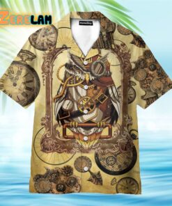 Owl Steampunk Clock Hawaiian Shirt